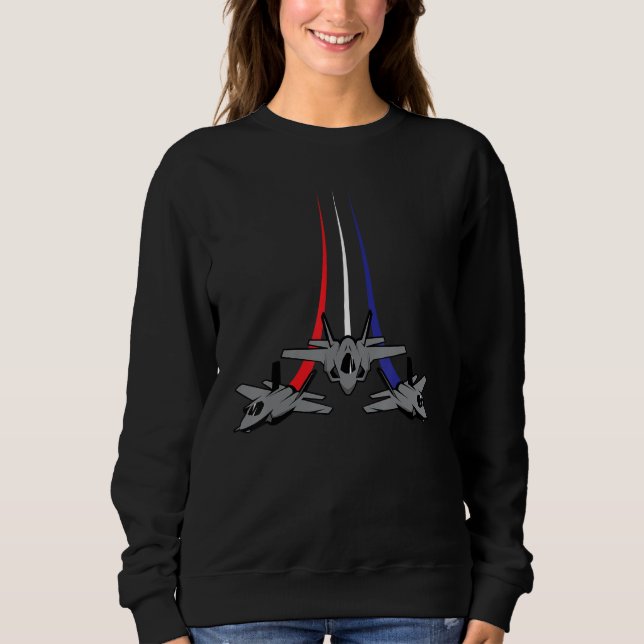 Camiseta US Jets Flag Patriotic American Happy 4th Of July  (Frente)
