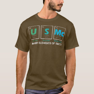 Camiseta US MC Elementos Primários Da Mesa Periódica De Seg