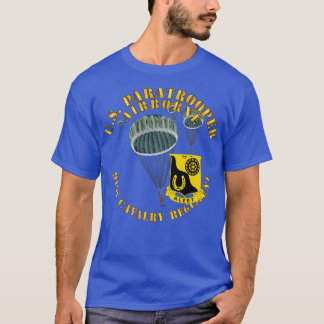 Camiseta US Paratrooper 91 Regimento de Cavalaria de rua X