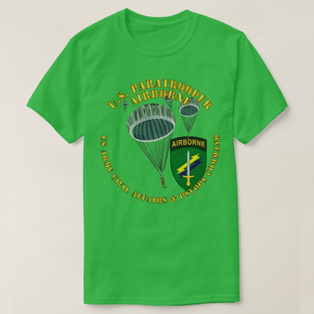 Camiseta US Paratrooper USACAPOC (Frente do Design)
