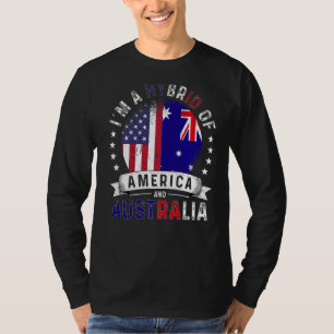 Camiseta US Patriot Austrália Flag American Australian Grow