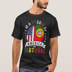 Camiseta US Patriot Portugal Flag American Portuguesa Groen