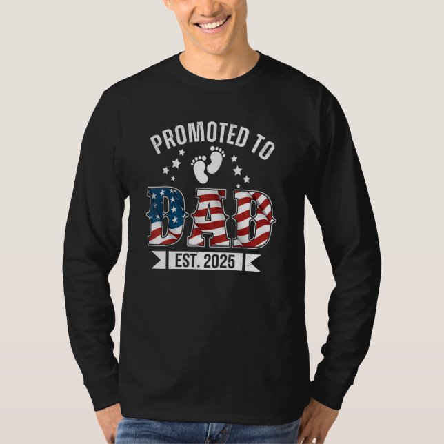 Camiseta US Patriotic Grandma 2025 Shirt, Promoted To Grand (Frente)