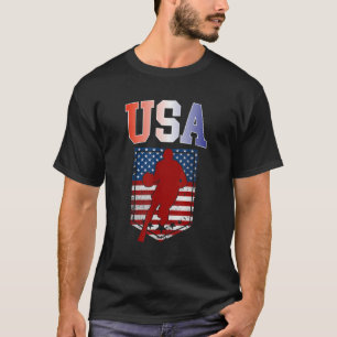 Camiseta US Patriotic Men Basquete American Flag Summe