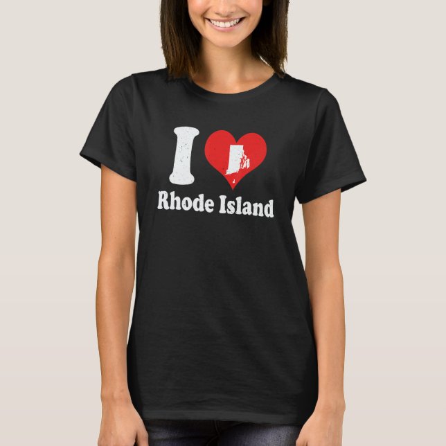 Camiseta US Proud Citizen America Love State I Heart Rhode  (Frente)