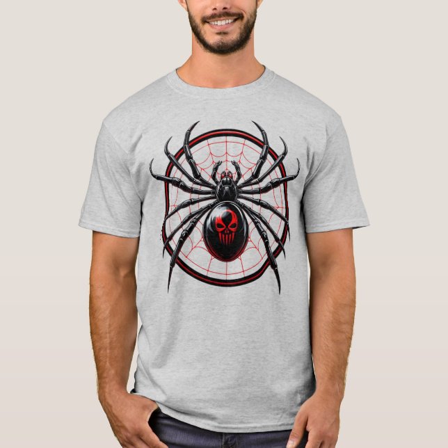 Camiseta US Spyder Ryders - Black Widow Teia Redonda Fronta (Frente)