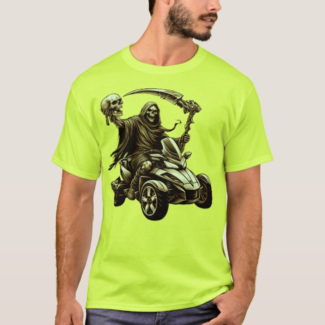 Camiseta US Spyder Ryders - Frente do Skeleton do crânio (Frente)