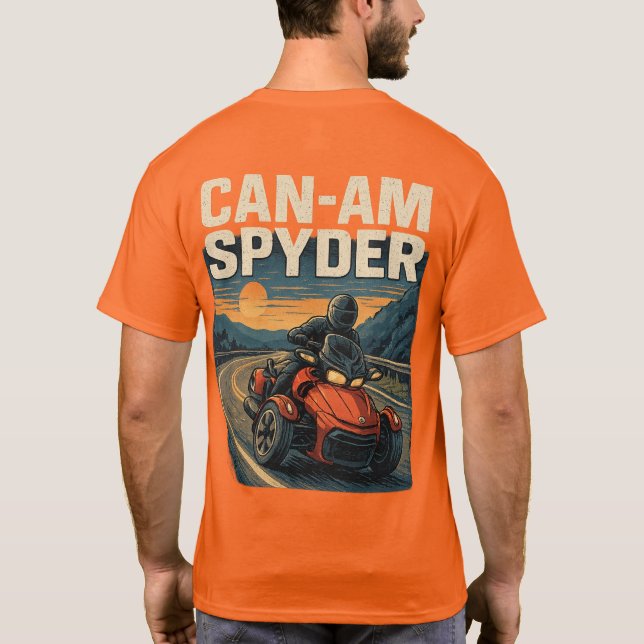 Camiseta US Spyder Ryders - Lean Into It. (Verso)