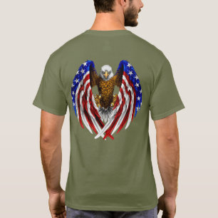 Camiseta US Spyder Ryders - Logotipo da Bandeira da Águia V