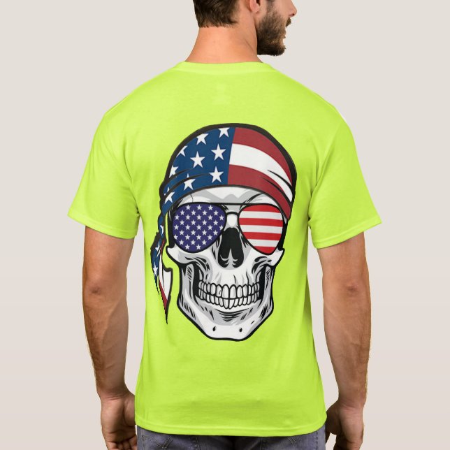 Camiseta US Spyder Ryders - RWB Crânio (Verso)