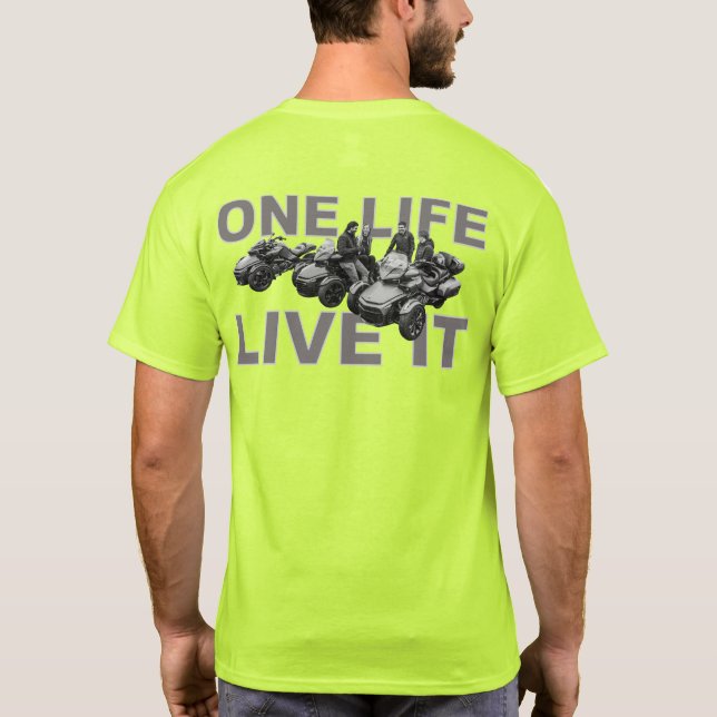 Camiseta US Spyder Ryders - Uma Vida Viva (Verso)