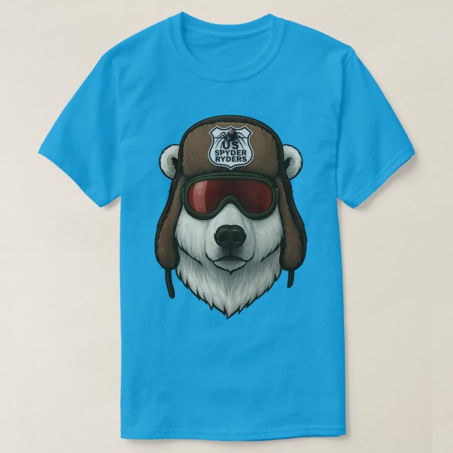 Camiseta US Spyder Ryders - Urso Polar4 (Frente do Design)