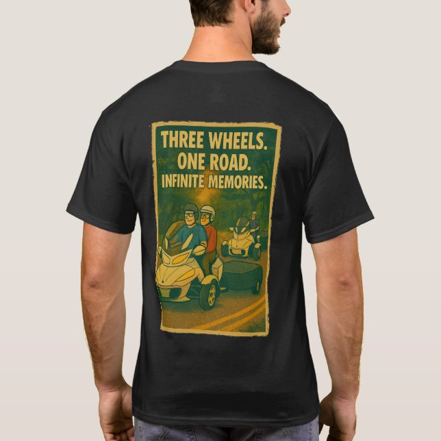 Camiseta US Spyder Ryders - Wheels-Road-Memories2 (Verso)