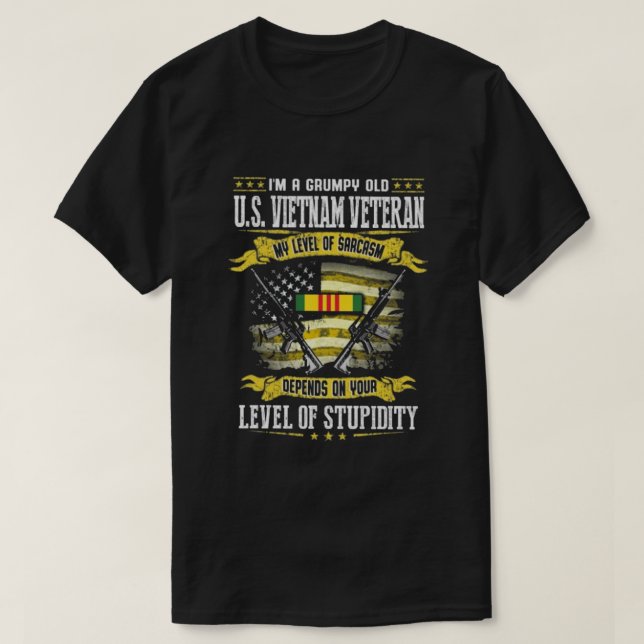 CAMISETA US VIETNAM VETERAN (Frente do Design)