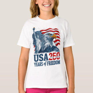Camiseta USA 250 America's Semiquincentenl Liberty & Eagle