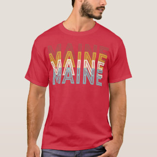Camiseta Usa 70S Estado Maine família