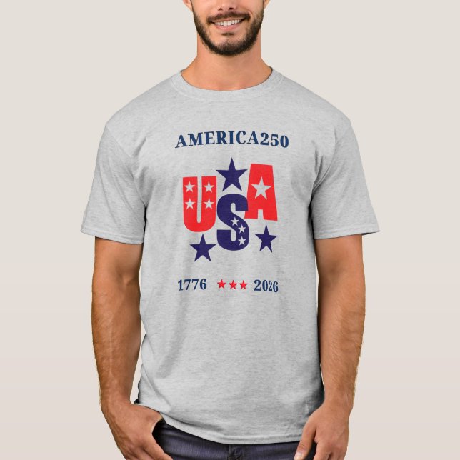 Camiseta USA America250 Independence Day (Frente)
