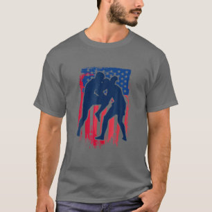 Camiseta USA American Flag Kick Boxing 4 De Julho