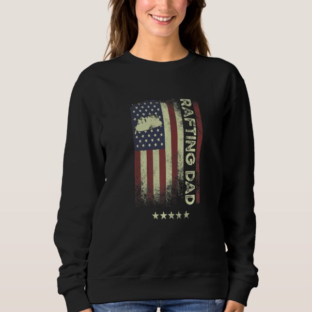 Camiseta USA American Flag  Rafting Dad  1 (Frente)
