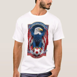 Camiseta USA Bald Eagle Emblem American Flag Soccer Gift