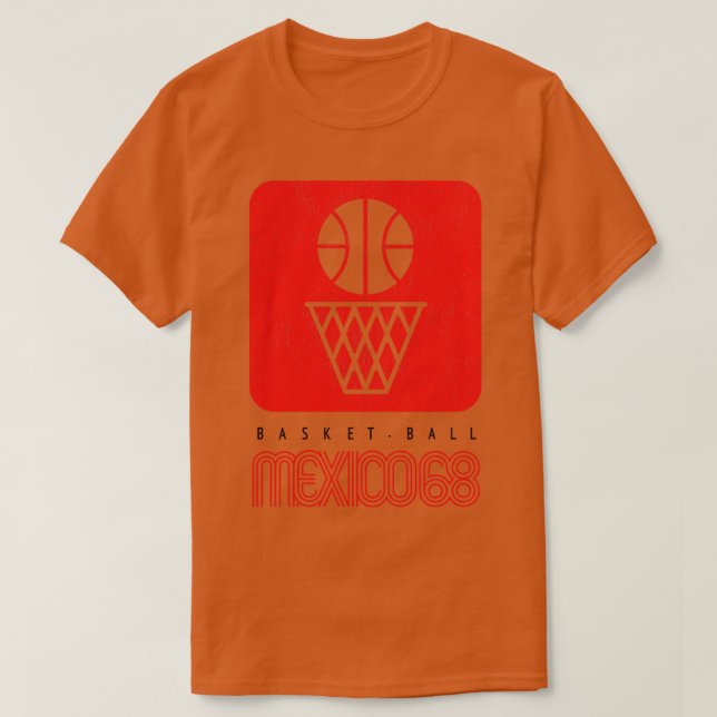Camiseta USA Basbol México 1968 (Frente do Design)