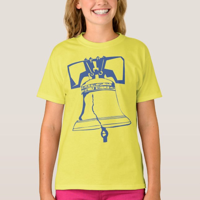 Camiseta USA-Blue Liberty Bell (Frente)