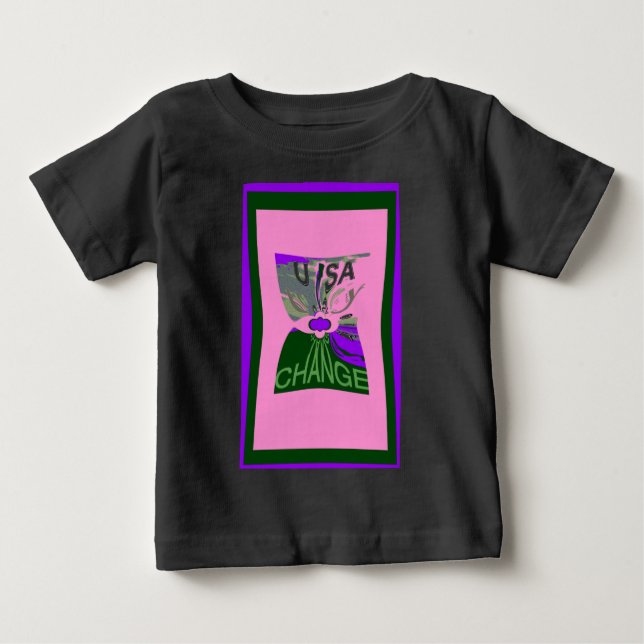 Camiseta USA Change Art Impressão (Frente)