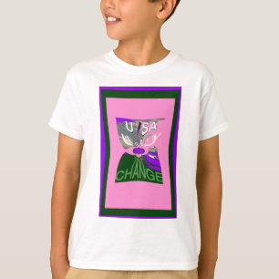 Camiseta USA Change Art Impressão