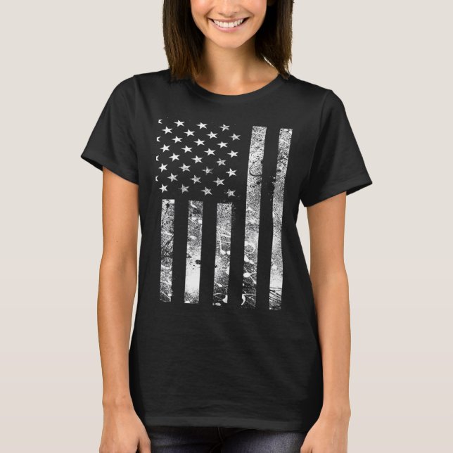 Camiseta USA distressed American Flag (Frente)