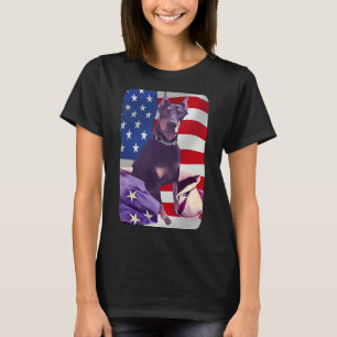 Camiseta Usa Doberman Pinscher