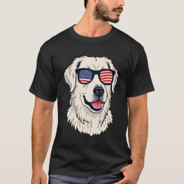 Camiseta USA Dog Lover - Pup Legal com bandeira americana
