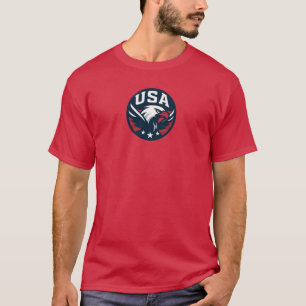 Camiseta USA Eagle Roundel — Agressivo Emblem Esportivo