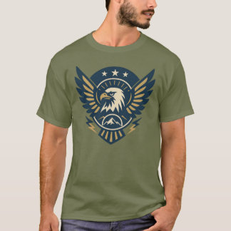 Camiseta USA Eagle Shield — Vintage Flag Crest