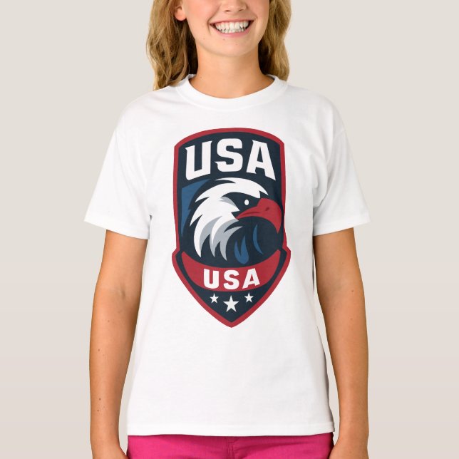 Camiseta USA Eagle Sports Crest (Frente)