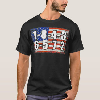 Camiseta USA Flag 18436572 Firing Order Small Block Engine 