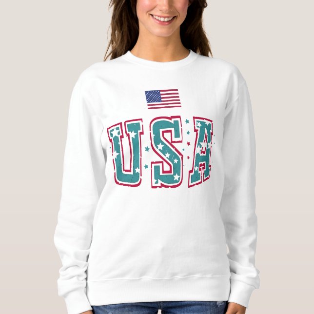 Camiseta USA Flag, Big USA (Frente)