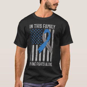 Camiseta USA Flag Diabetes Tipo 1 Suporte para a Família de