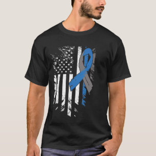 Camiseta USA Flag Diabetes Tipo 1 Suporte para a Família de