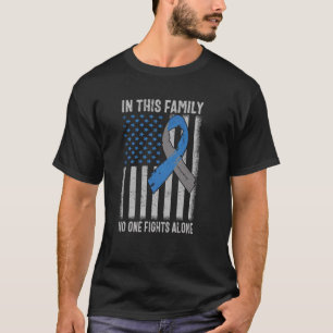 Camiseta USA Flag Diabetes Tipo 1 Suporte para a Família de
