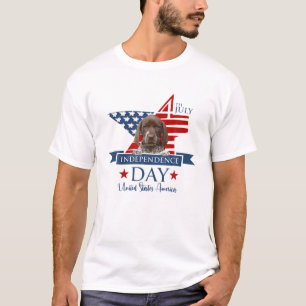 Camiseta USA Flag German Shorthired Pointer S, Cachorro 4º