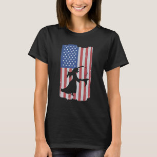 Camiseta USA Flag Halloween Ghost Party 4