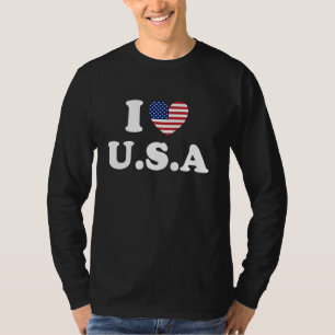 CAMISETA USA FLAG HEARTBEAT LINE 4 DE JULHO PARA NURSE OU D