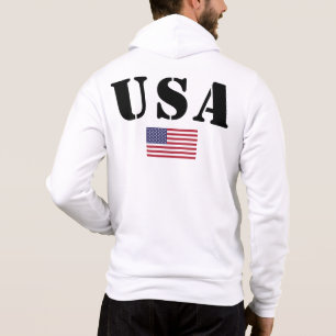 Camiseta USA Flag Hoodies: Hip Men's American Flag Hoodie