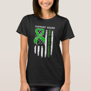 Camiseta USA Flag Support Squad Mental Health Awartions