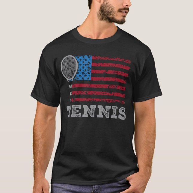 Camiseta USA Flagennis Mens Womens USennis Loveream Sport v (Frente)