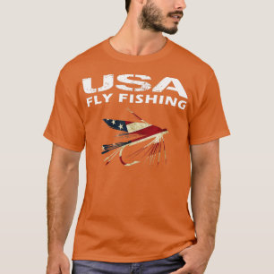 Camiseta USA Fly Pede Pessoas Que Pesquem Com Rod De Mosca