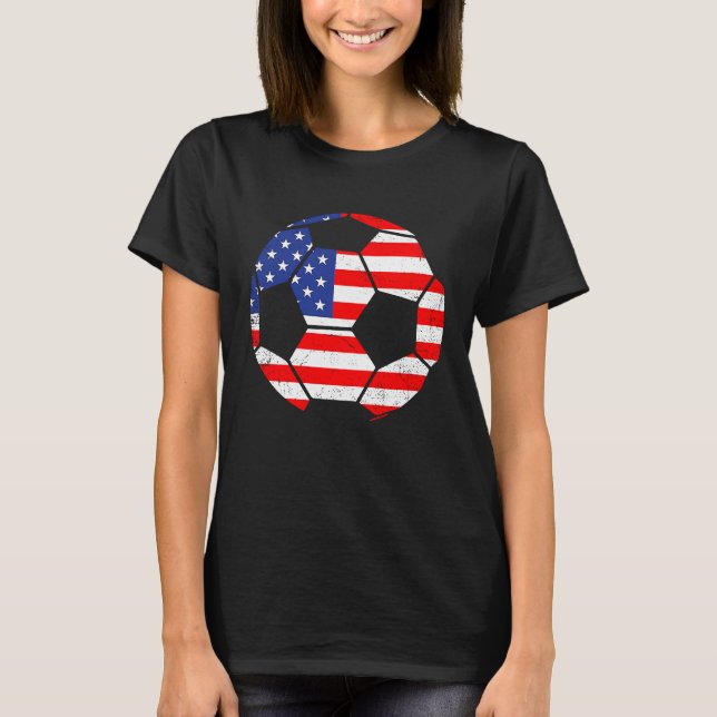 Camiseta USA Futebol mundial futebol americano Fan Country  (Frente)