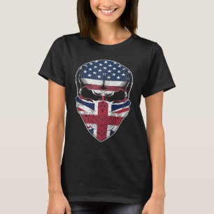 Camiseta USA Grã-Bretanha Raízes Britânica Bandeira America
