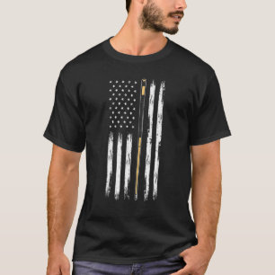 Camiseta USA Graphic Piscina Billard Snooker Billard Cue 8