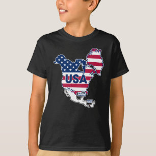 Camiseta Usa = Gronelândia + Canadá + Golfo + Canal